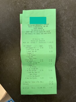 Consumer Review - Food Safety McDonald's, Route Nationale 508, Sévrier, France Aujourd’hui , le vendredi 29 septembre 2023 aux ale... photo #2