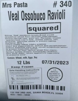 Food Recall Mrs. Pasta frozen meat products - recalled due to production without the benefit of inspection The F... Foto #2