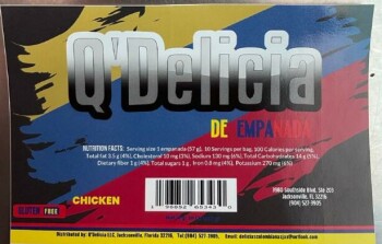 Rappel d'aliments Q’Delicia beef & chicken empanadas - recalled due to production without the benefit of inspection Th... photo #4