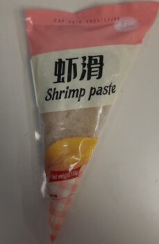 Food Recall Shrimp Paste - recalled due to undeclared egg and soy Update Nov 8th, 2023

The food recall warning... photo #1
