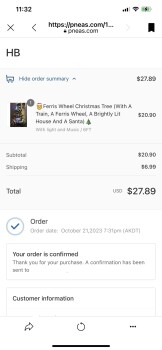 消费者安全报告 Scam from Holly Lobby Pneas.com Ordered a few Christmas outside items never received order in Octobe... 照片 #1