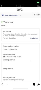 تقرير سلامة المستهلك Scam Alert Ordered cat trees through what I thought was QVC. Received a receipt from “Norskla Limite... صورة فوتوغرافية #1