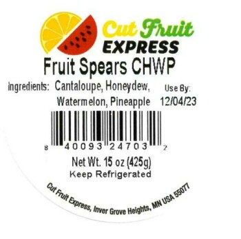 Food Recall Cut Fruit Express Inc Cantaloupe chunks and fruit mixes with cantaloupe - recalled due to Salmonella... Foto #3