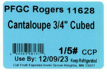 Food Recall Cut Fruit Express Inc Cantaloupe chunks and fruit mixes with cantaloupe - recalled due to Salmonella... Foto #7