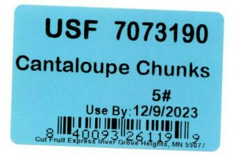 Food Recall Cut Fruit Express Inc Cantaloupe chunks and fruit mixes with cantaloupe - recalled due to Salmonella... Foto #10