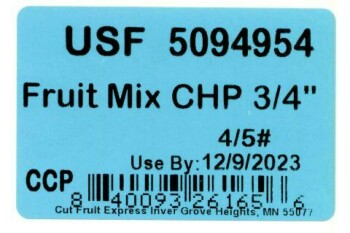 Food Recall Cut Fruit Express Inc Cantaloupe chunks and fruit mixes with cantaloupe - recalled due to Salmonella... Foto #11