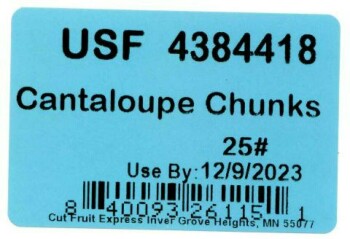 Food Recall Cut Fruit Express Inc Cantaloupe chunks and fruit mixes with cantaloupe - recalled due to Salmonella... Foto #12