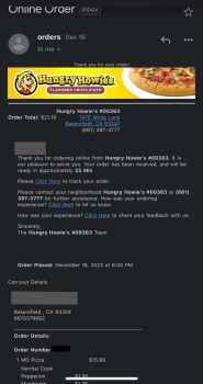 Hungry Howie's Pizza, White Lane, Bakersfield, CA, USA 照片 #1