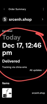 Rapport de sécurité du consommateur Scam Alert This company also goes by Srcenh. I ordered a shovel blower, said it was delivered yester... photo #5