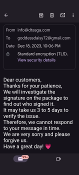 Rapport de sécurité du consommateur Scam Alert This company also goes by Srcenh. I ordered a shovel blower, said it was delivered yester... photo #6