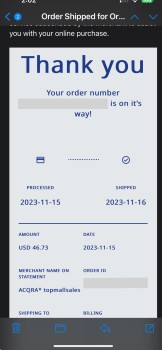 I did not receive my battery power snow shovel foto #1