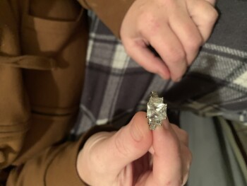 消费者安全报告 I got scammed. I purchased a “14 kt” ring that was fake Fake ring. Turned finger green. 照片 #3