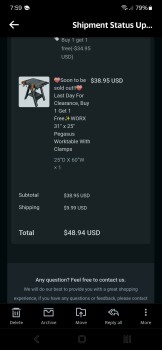 消费者安全报告 Fake site, fake tracking info, no response or product delivery. Ordered a buy one - get one free por... 照片 #4