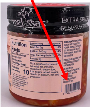 Food Recall World Varity Produce Melissa’s Hot Kimchi - recalled due to undeclared fish World Variety Produce, I... photo #6