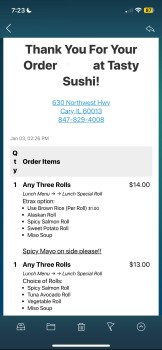 Tasty Sushi, Northwest Highway, Cary, IL, USA photo #1