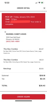 Raising Cane's Chicken Fingers, North 7th Street, Phoenix, AZ, USA 照片 #1