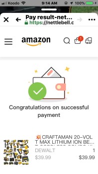 Consumer Safety Report Scam I ordered what I thought was a Dewalt cordless 35 piece set and received a dollar store screw d... photo #2