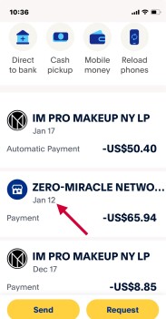 Consumer Safety Report Zero miracle network I ordered an item January 12 through PayPal, 2024.
They have taken 2 payments... photo #2