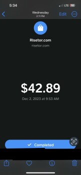 I was charged for products on December 2, 2023. photo #1