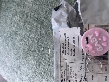 Received a package from Africa with a keychain charm that I did not order. photo #1