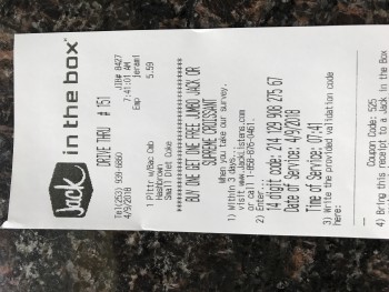 Jack In The Box, 15th Street Northeast, Auburn, WA, USA photo-107472 Got Food Poisoning? Report it now