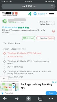 Items not received photo #1