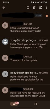 Consumer Safety Report SCAM Xpay I ordered stanley cups in Nov and they keep telling me they have shipped but won't issue m... photo #1