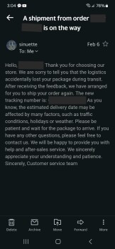 Verbrauchersicherheitsbericht Scam FRAUD service@sinuette.com, Ordered from a site that said KOHL'S Discount Store. It was sinuett... Foto #3