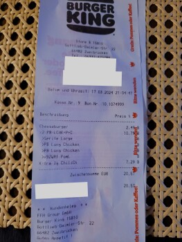 BURGER KING, Gottlieb-Daimler-Straße, Zweibrücken, Germany Foto #1