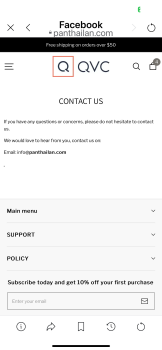 Rapport de sécurité du consommateur Plantain.com They are pretending to be QVC on facebook photo #2