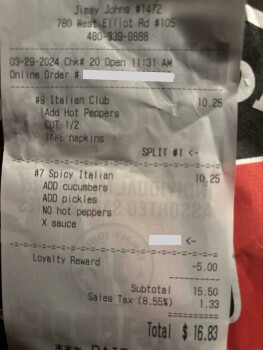 Jimmy John's, West Elliot Road, Tempe, AZ, USA photo #1