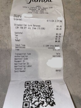 Jamba, 14700 E Indiana Ave Space 2126, Spokane, WA 99216, United States photo #1