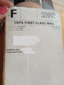 I received first class with paperwork insurance,only I don't understand why photo #1