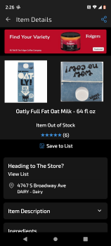 Oatly Organic Oat Drink, Dillons, South Broadway, Wichita, KS, USA صورة فوتوغرافية #1