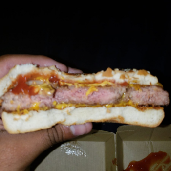 Consumer Food Safety Report McDonald's McDonalds thanks for the undercooked burger! photo #2