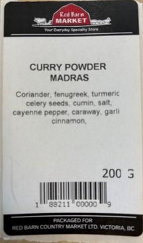 Food Recall Multiple brands of Curry Powder Madras recalled due to Undeclared Mustard Islands West Manufacturers... Foto #3