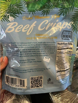 Outbreak Do Not Consume: Ready-To-Eat Beef Jerky Products due to Misbranding and Undeclared Allergen Punahele... photo #2