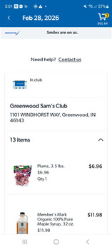 Verbraucherbewertung – Lebensmittelsicherheit Sam's Club, Windhorst Way, Greenwood, IN, USA My 3 kids and I all ate the Member's Mark homestyle ch... Foto #2