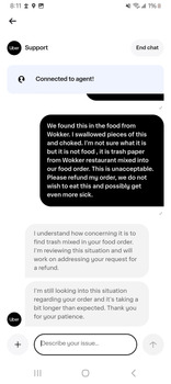 مراجعة المستهلك - سلامة الغذاء Wokker, Airline Drive, Houston, TX, USA On 02/27/2026 we found plastic/paper in our food from Wokker... صورة فوتوغرافية #1