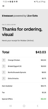 مراجعة المستهلك - سلامة الغذاء Wokker, Airline Drive, Houston, TX, USA On 02/27/2026 we found plastic/paper in our food from Wokker... صورة فوتوغرافية #2