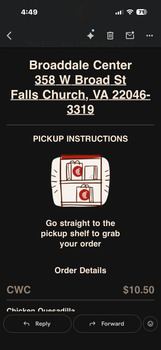 Consumer Review - Food Safety Chipotle Mexican Grill, West Broad Street, Falls Church, VA, USA We got takeout from here to support... photo #2