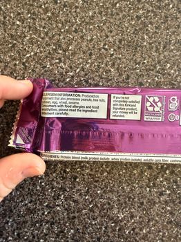 Consumer Review - Food Safety Costco Wholesale, Marie Curie Drive, Elkridge, MD, USA Kirkland protein bars choc chip cookie dough.... photo #2