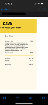 مراجعة المستهلك - سلامة الغذاء CAVA, West Friendly Avenue, Greensboro, NC, USA i got this bowl yesterday at 9 pm and had cramps all... صورة فوتوغرافية #1