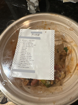 مراجعة المستهلك - سلامة الغذاء CAVA, West Friendly Avenue, Greensboro, NC, USA i got this bowl yesterday at 9 pm and had cramps all... صورة فوتوغرافية #2