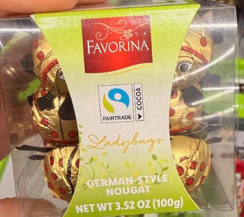 Rappel d'aliments LIDL US Chocolate Ladybugs German-Style Nougat Candy recalled due to Undeclared Allergen Lidl US is... photo #1