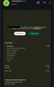 sweetgreen - Healthy Salads, Bowls and Plates, World Trade Center, New York, NY, USA foto #1