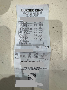 Avis du consommateur - Sécurité alimentaire Burger King, 155 Route de Bénodet, 29000 Quimper, France J’ai mangé au Burger King à Quimper Le same... photo #1