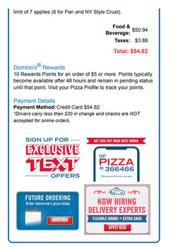 Consumer Review - Food Safety Domino's Pizza, 13110 Central Avenue Southeast, Albuquerque, NM, USA 3/14/2026 Dominos pizza Pizza w... photo #1