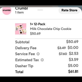 مراجعة المستهلك - سلامة الغذاء Crumbl, Bridford Parkway, Greensboro, NC, USA Food poisoning...couple hours after eating your cookie... صورة فوتوغرافية #1