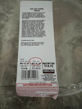 Consumer Review - Food Safety Costco Wholesale, East Sprague Avenue, Spokane Valley, WA, USA Purchased this on 3/14 and our family... photo #2